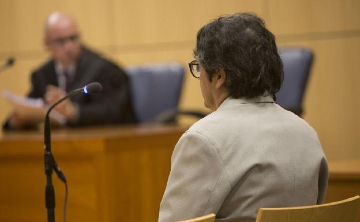 El acusado, durante el juicio en la Audiencia de Valencia