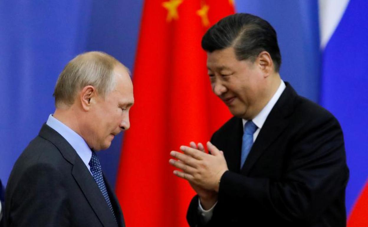 Vladímir Putin y Xi Jinping. 