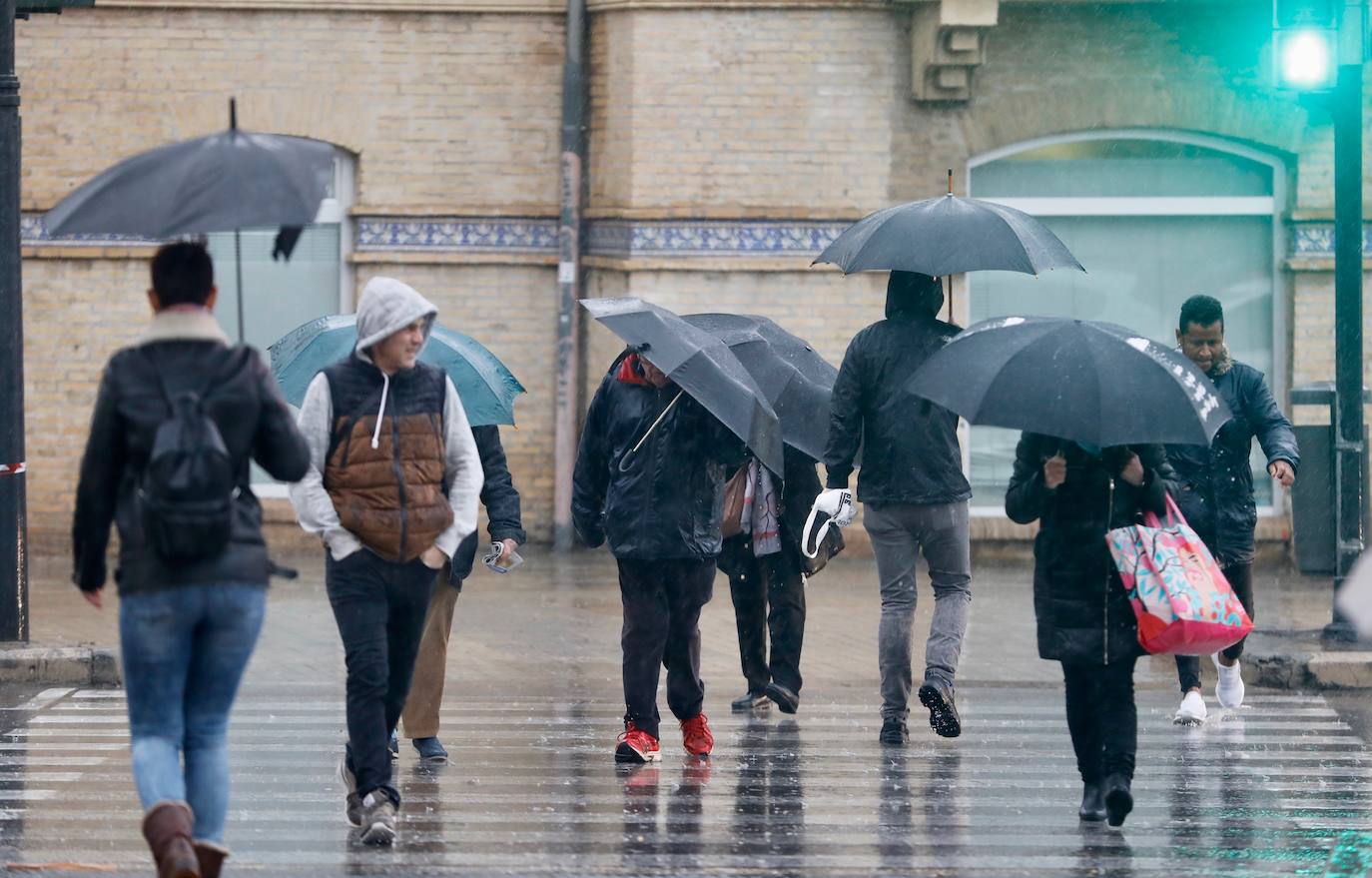 La lluvia, en Valencia