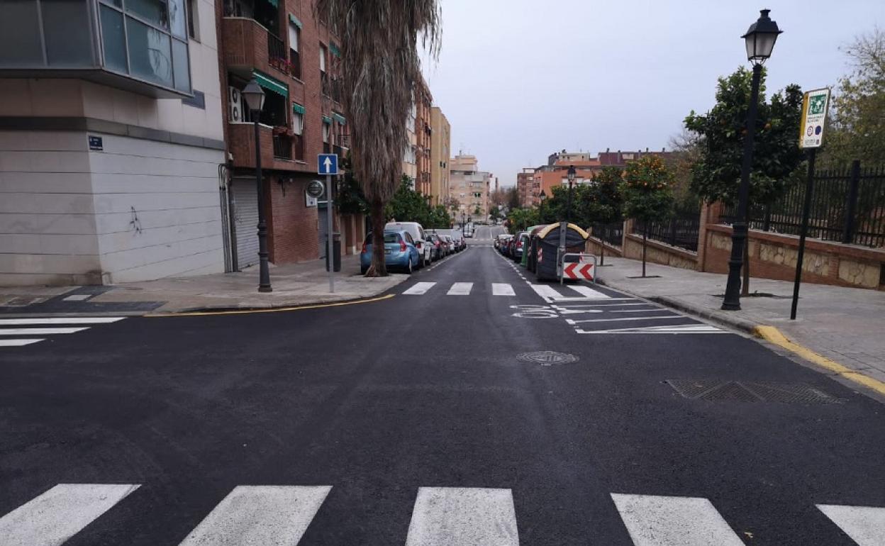 Estado final de la calle tras las obras llevadas a cabo.