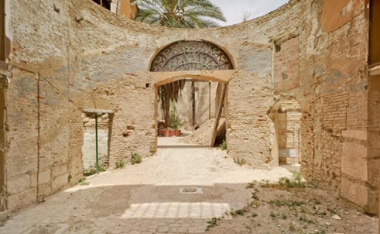 Obras en el Palacio de Valeriola de Valencia.