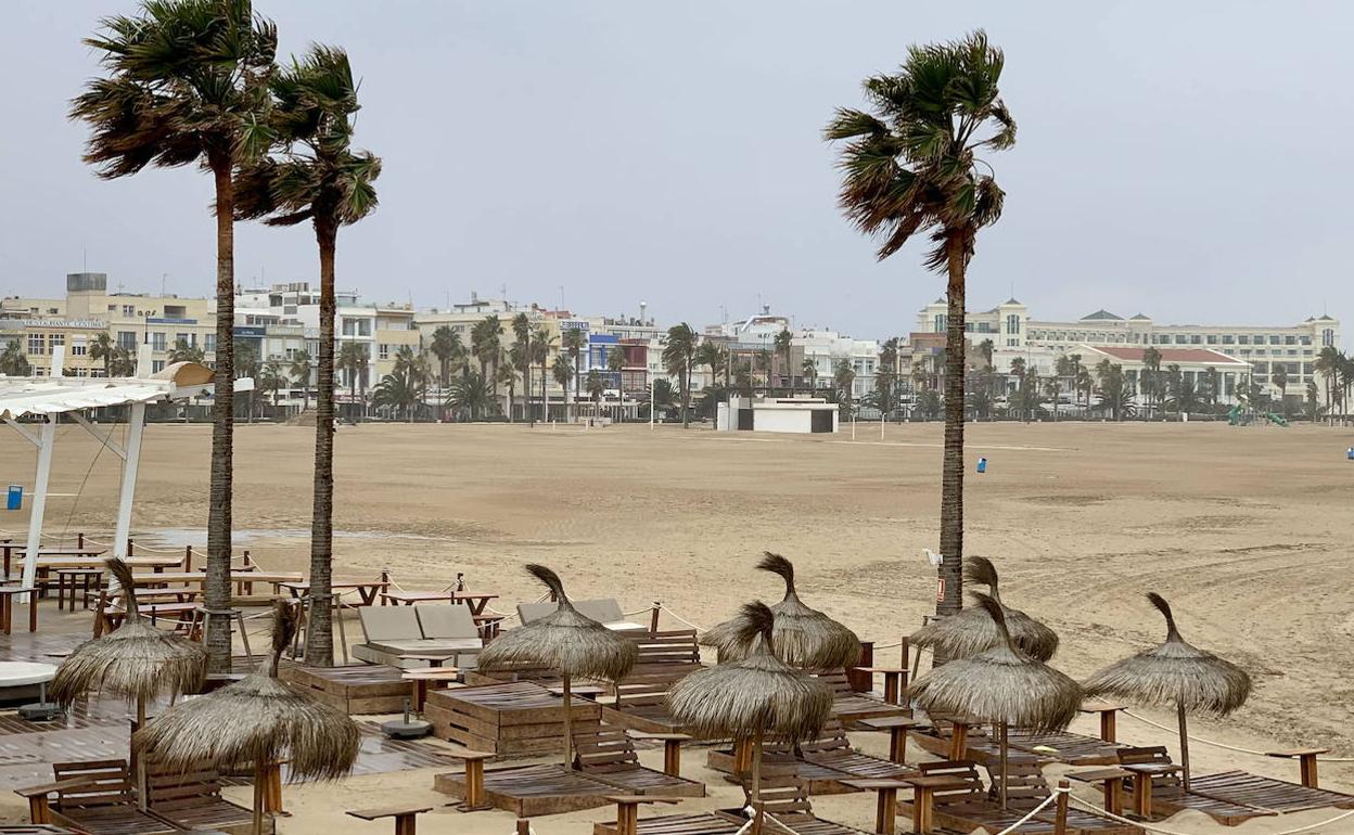 Paseo marítimo de la Malvarrosa (Valencia).