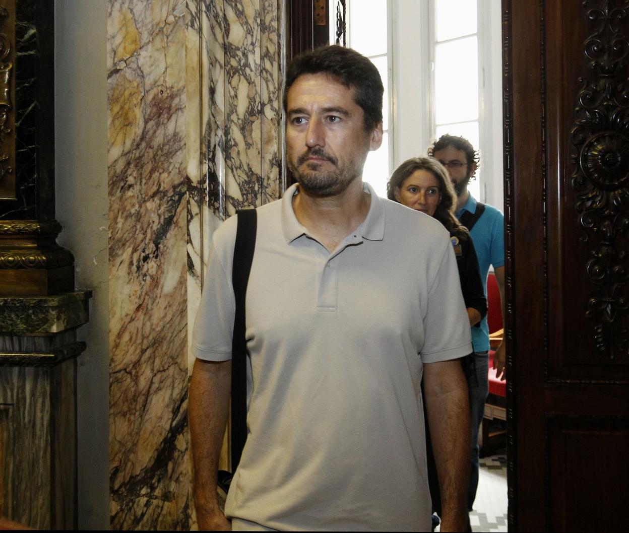 Jordi Peris, cuando renunció a su acta en julio de 2017. 