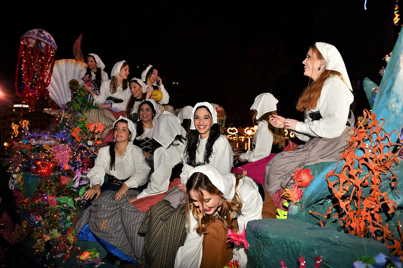 Cabalgata de los Reyes Magos en Valencia.