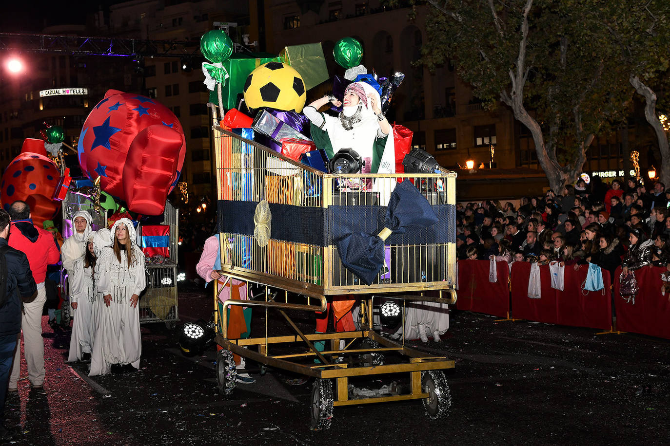 Cabalgata de los Reyes Magos en Valencia.