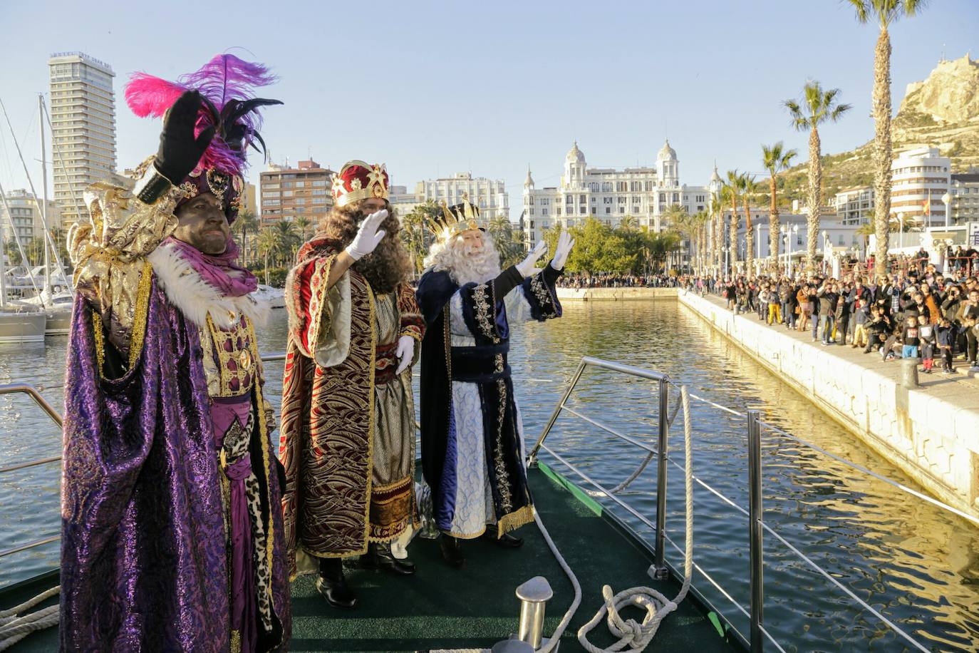 Cabalgata de Reyes en Alicante 2020.