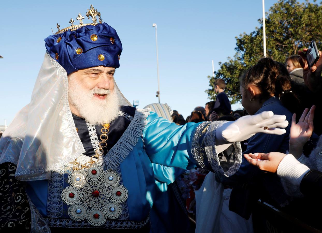 Llegada de los Reyes Magos al puerto de Valencia.