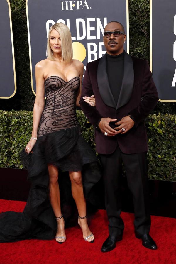 El actor y comediante Eddie Murphy y su pareja, Paige Butcher, actriz australiana.