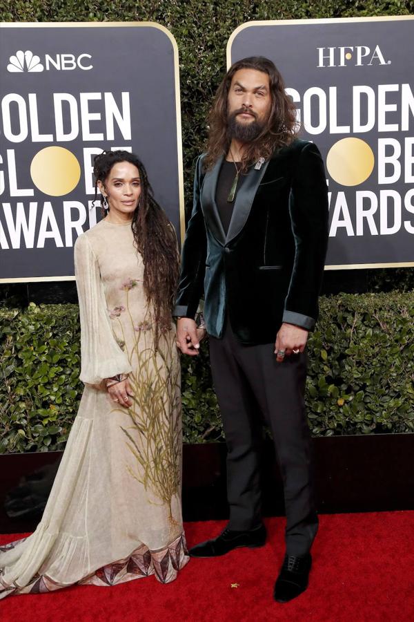 El actor estadounidense Jason Momoa y Lisa Bonet, actriz estadounidense. 