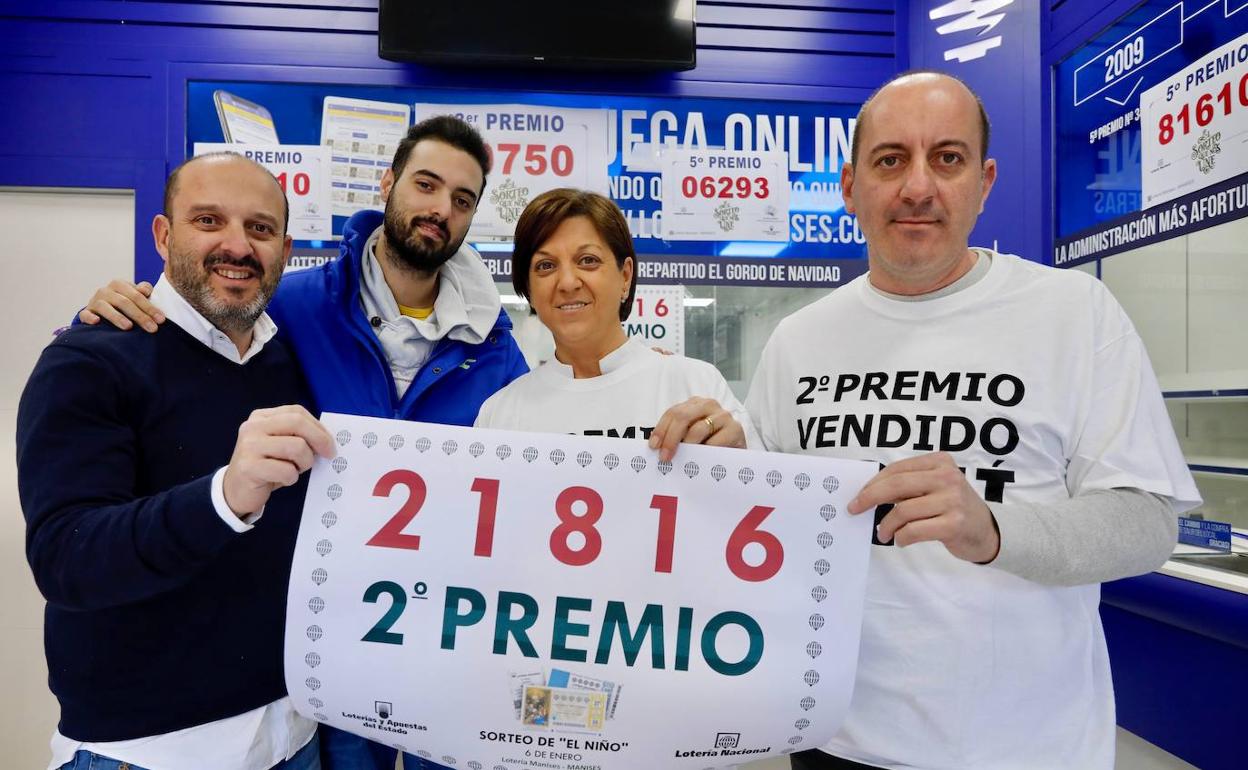 21816, segundo premio de la Lotería del Niño 2020