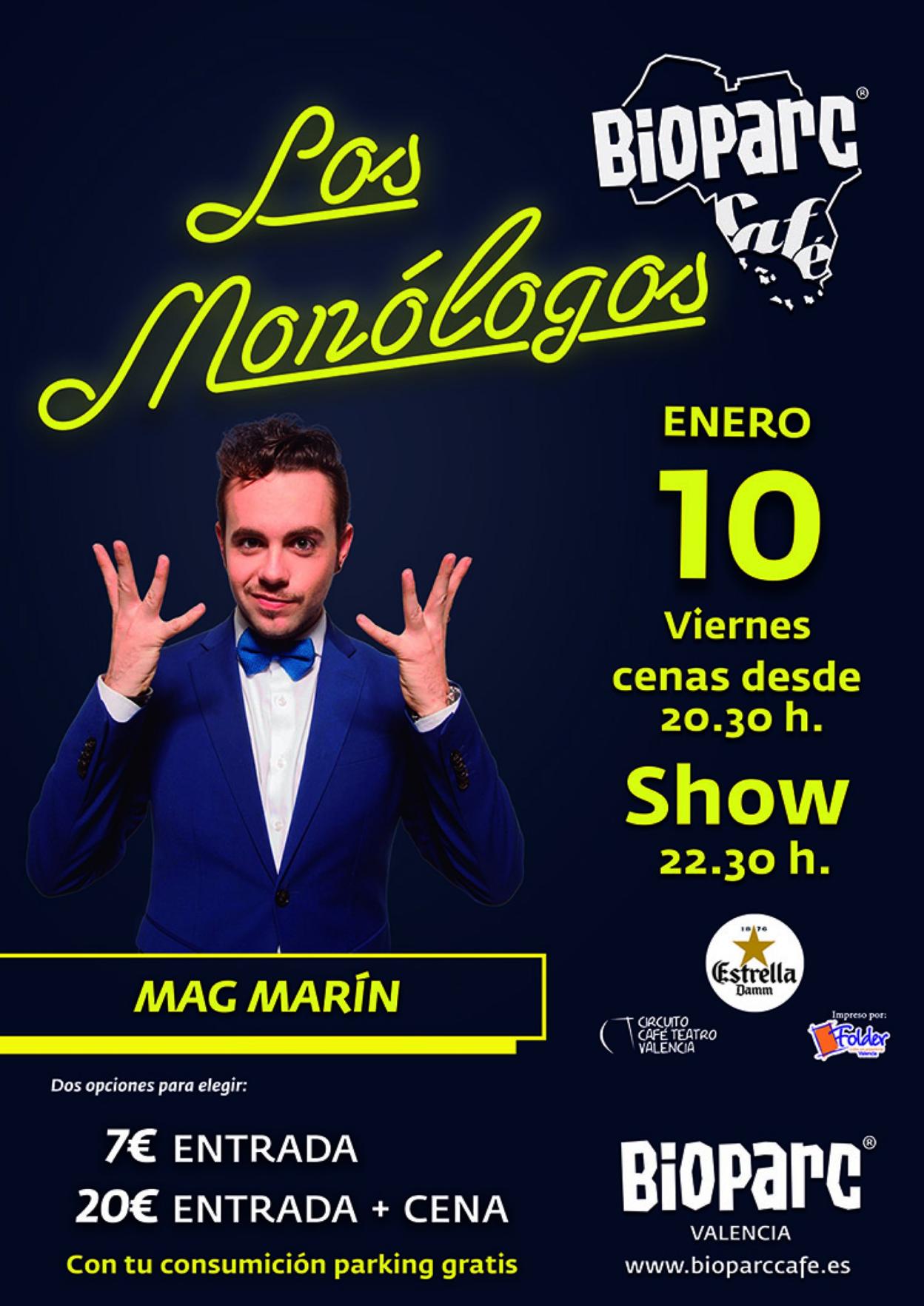 Bioparc Café abre hoy su ciclo de monólogos con Mag Marín