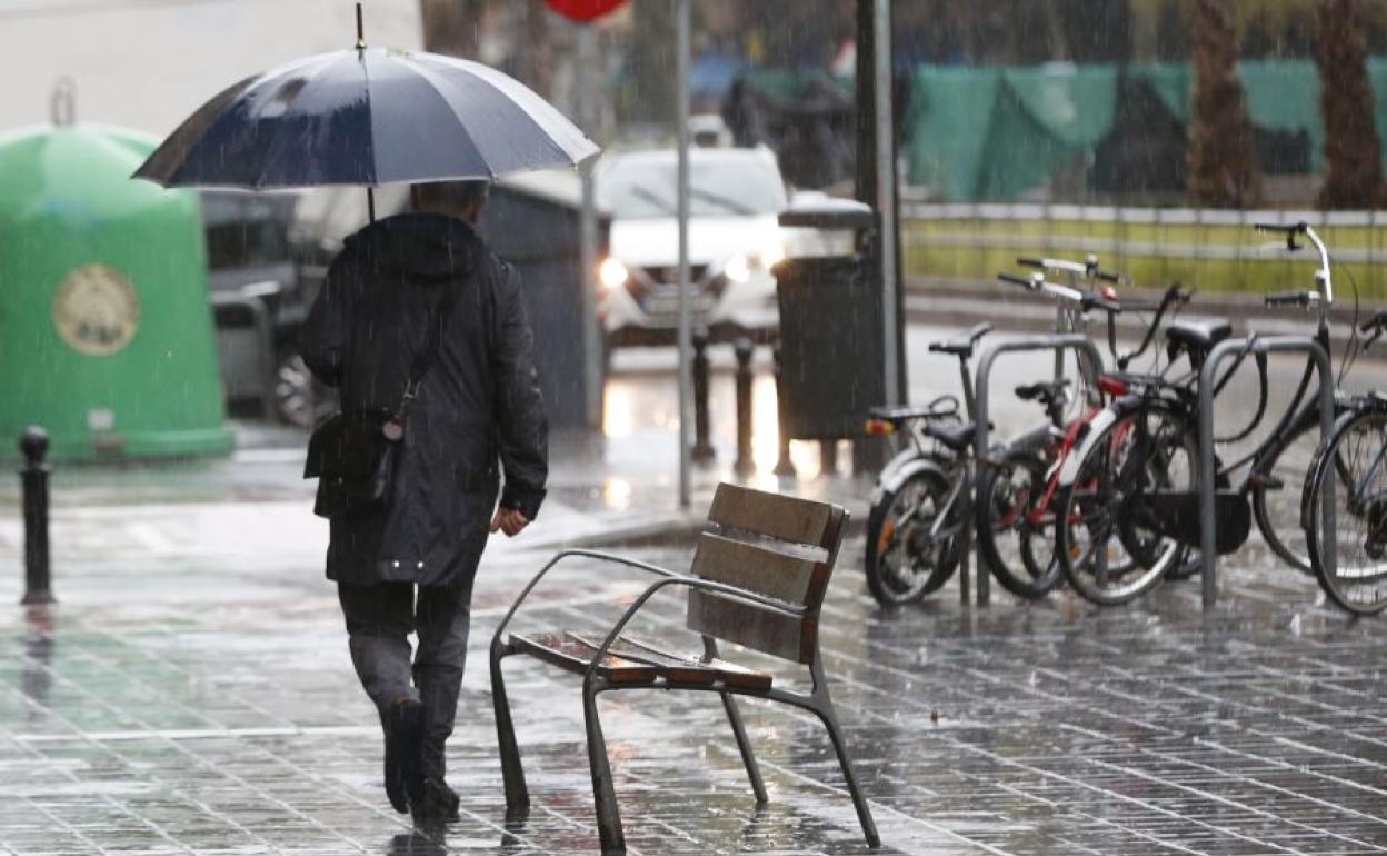 Lluvia en Valencia.