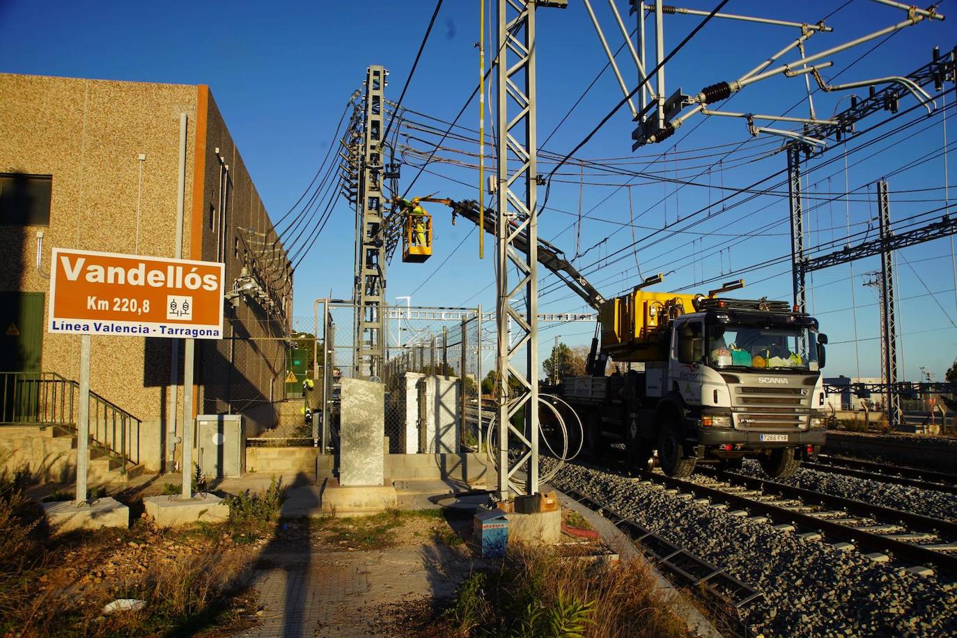 Fotos: Obras del tren Valencia-Barcelona en la variante de Vandellós