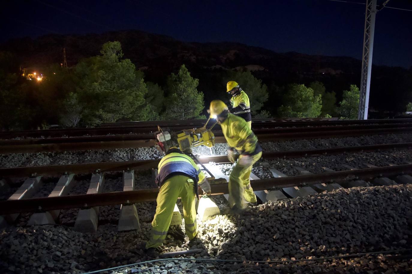 Fotos: Obras del tren Valencia-Barcelona en la variante de Vandellós