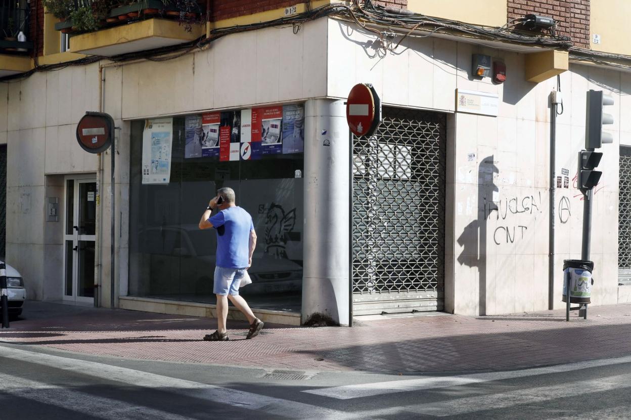 Una de las oficinas de Labora, en Burjassot. 