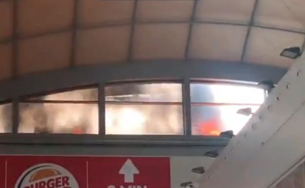 Incendio en el aeropuerto de Alicante-Elche