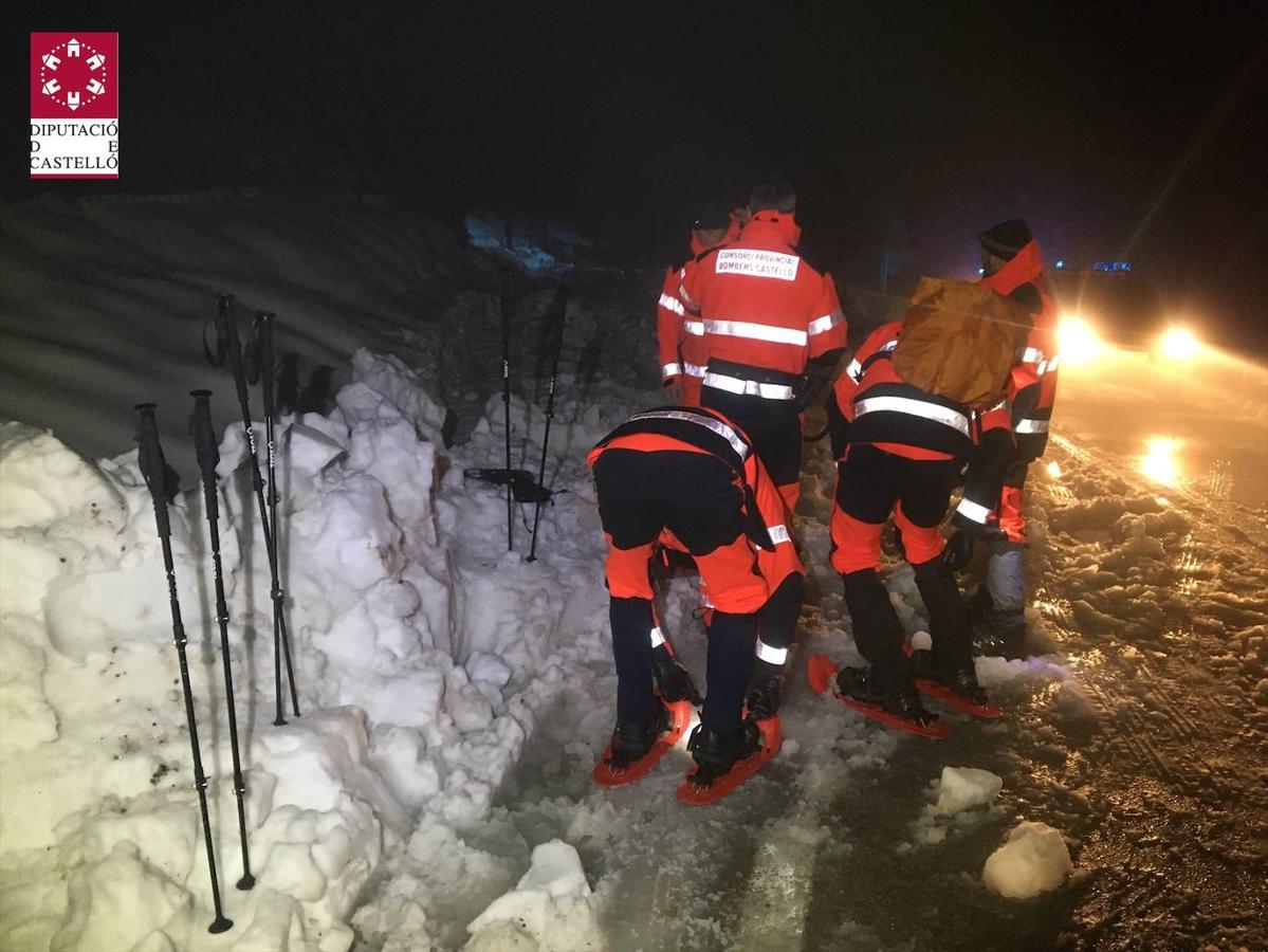 Servicios realizados por parte del Consorcio Provincial de Bomberos de Castellón por nevadas