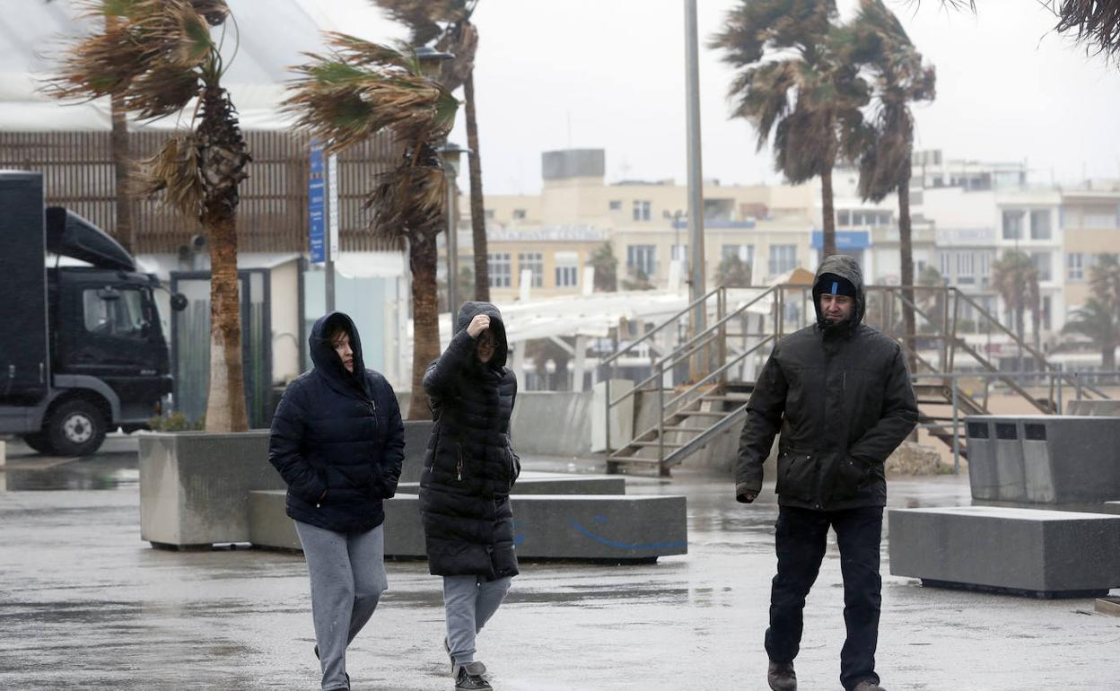 Temporal en Valencia.