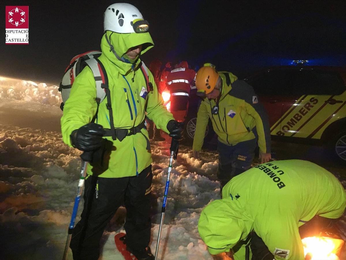 Servicios realizados por parte del Consorcio Provincial de Bomberos de Castellón por nevadas