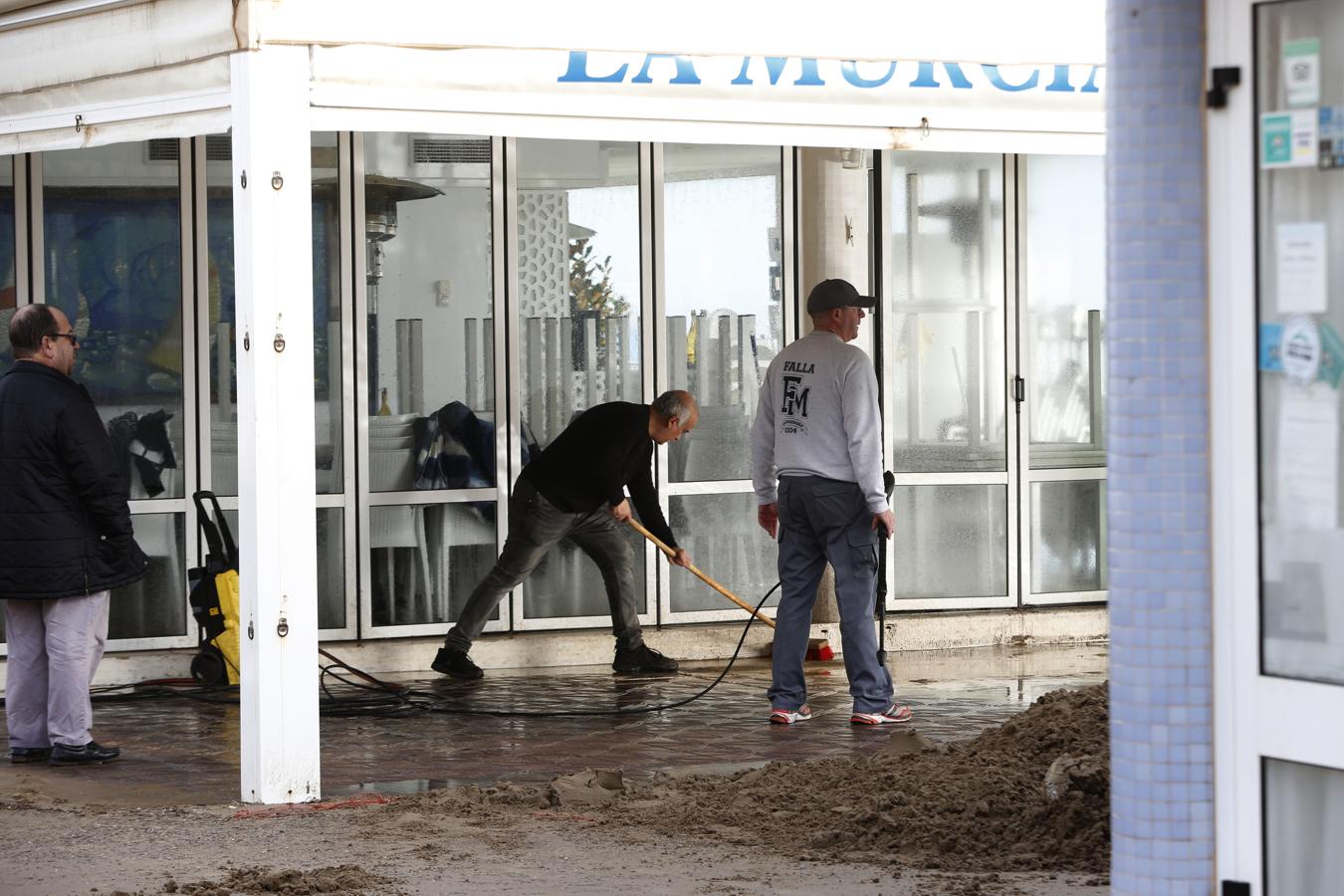 Efectos de la borrasca Gloria en La Patacona