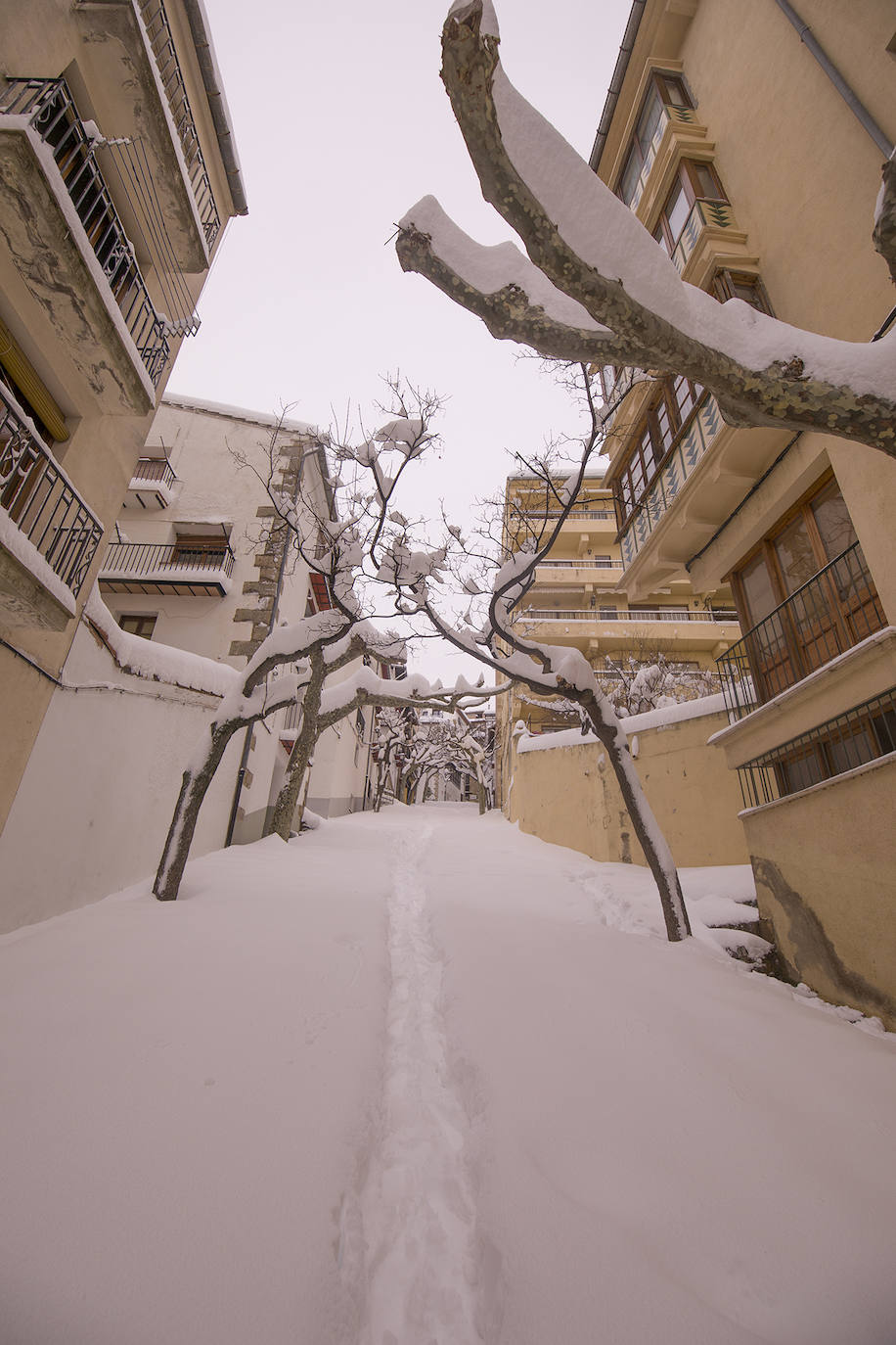 Nieve en Morella