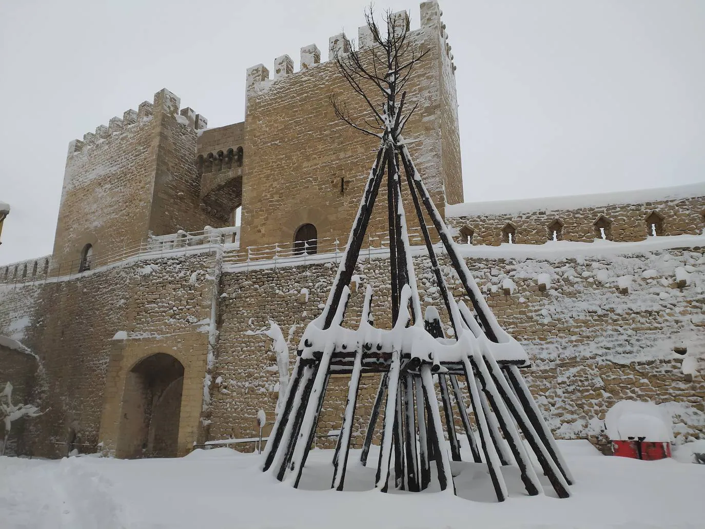 Nieve en Morella