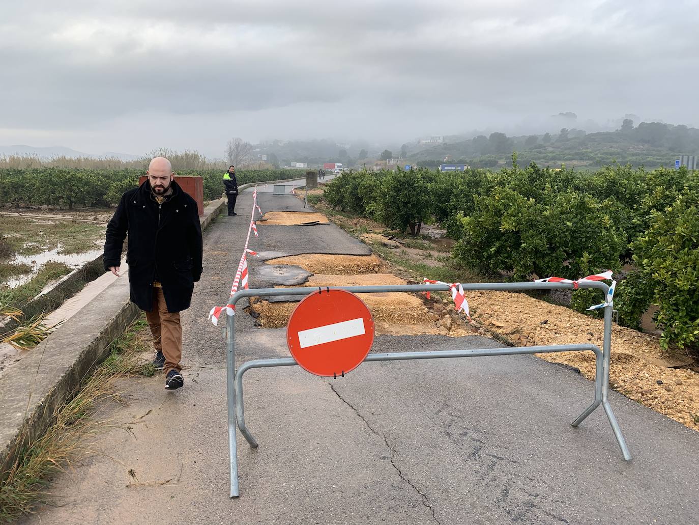 Daños del temporal en Alberic