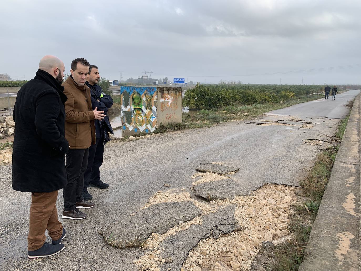 Daños del temporal en Alberic