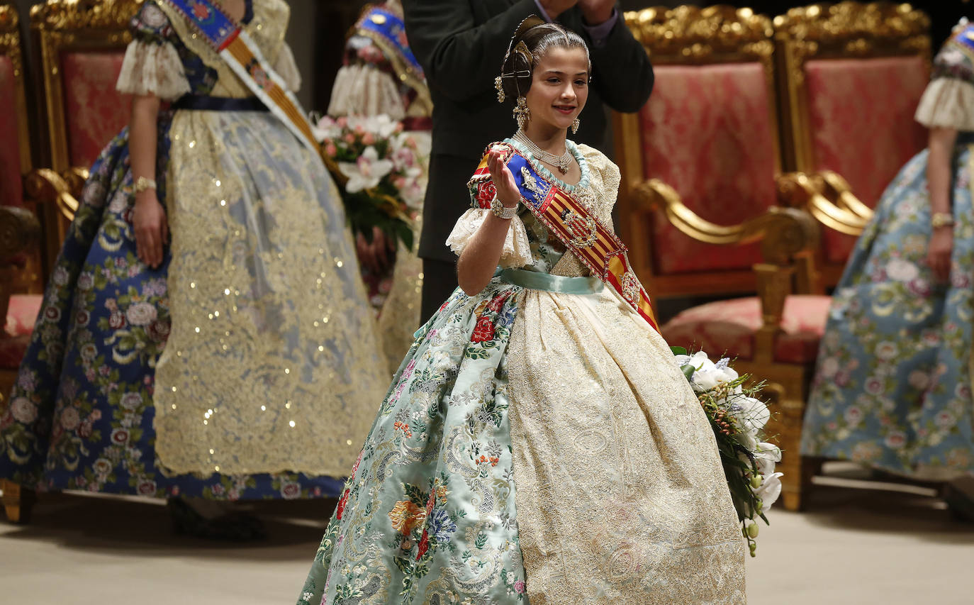 Exaltación de Carla García, fallera mayor infantil de Valencia 2020. 