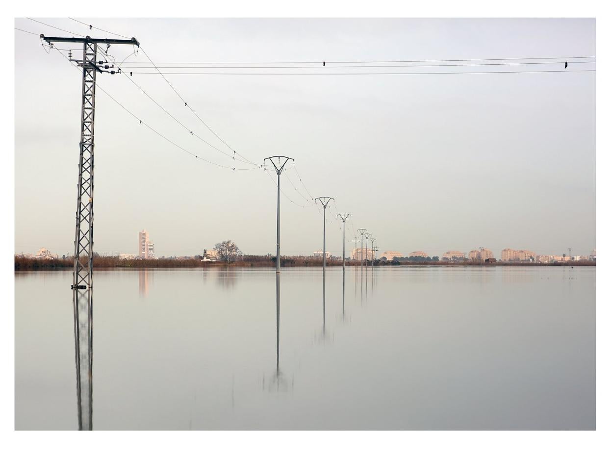 Campos completamente inundados en el parque de la Albufera, hace unos días. 