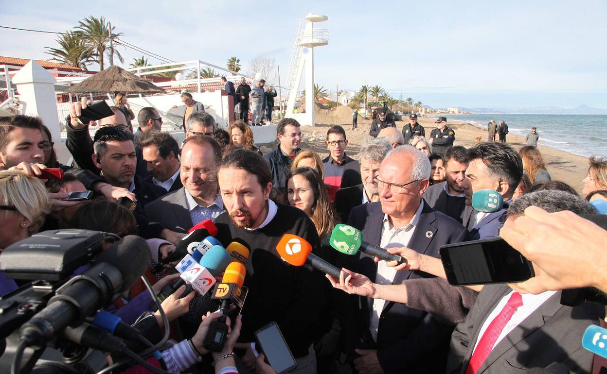 Iglesias y Puig dejan a Oltra sola en su propuesta de no regenerar la costa