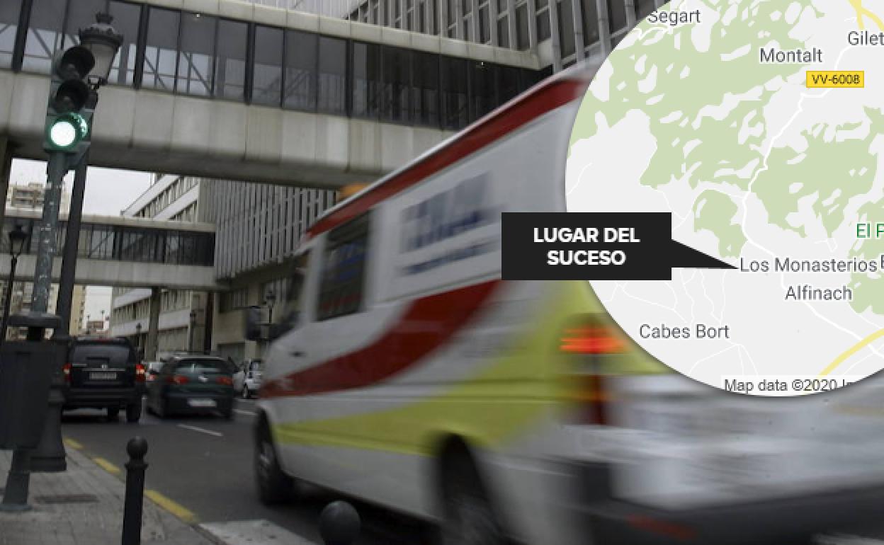 El accidente laboral ha tenido lugar en la urbanización Los Monasterios de Puzol.