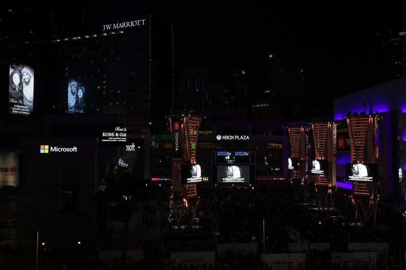 Fotos: El homenaje de los Lakers a Kobe Bryant: nunca se había visto nada igual