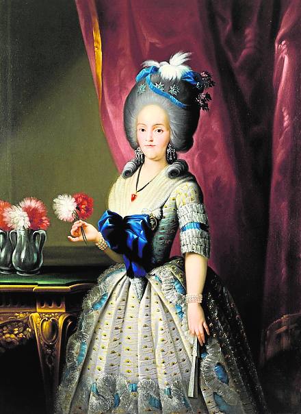 María Luisa de Parma (Mariano Salvador Maella) | Entre los primeros encargos se encontraban los retratos de los reyes y de los príncipes de Asturias. Esta obra es de 1783.