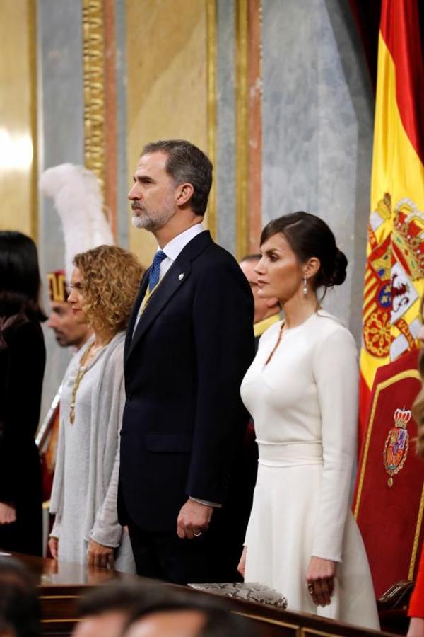 Los Reyes, durante la ceremonia. 