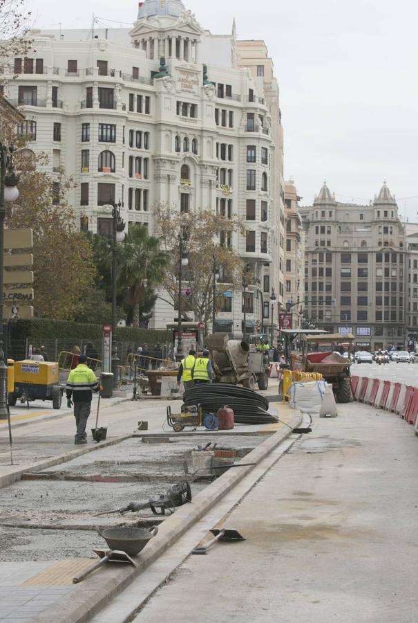 Fotos: Fotos de las obras en calle Xàtiva