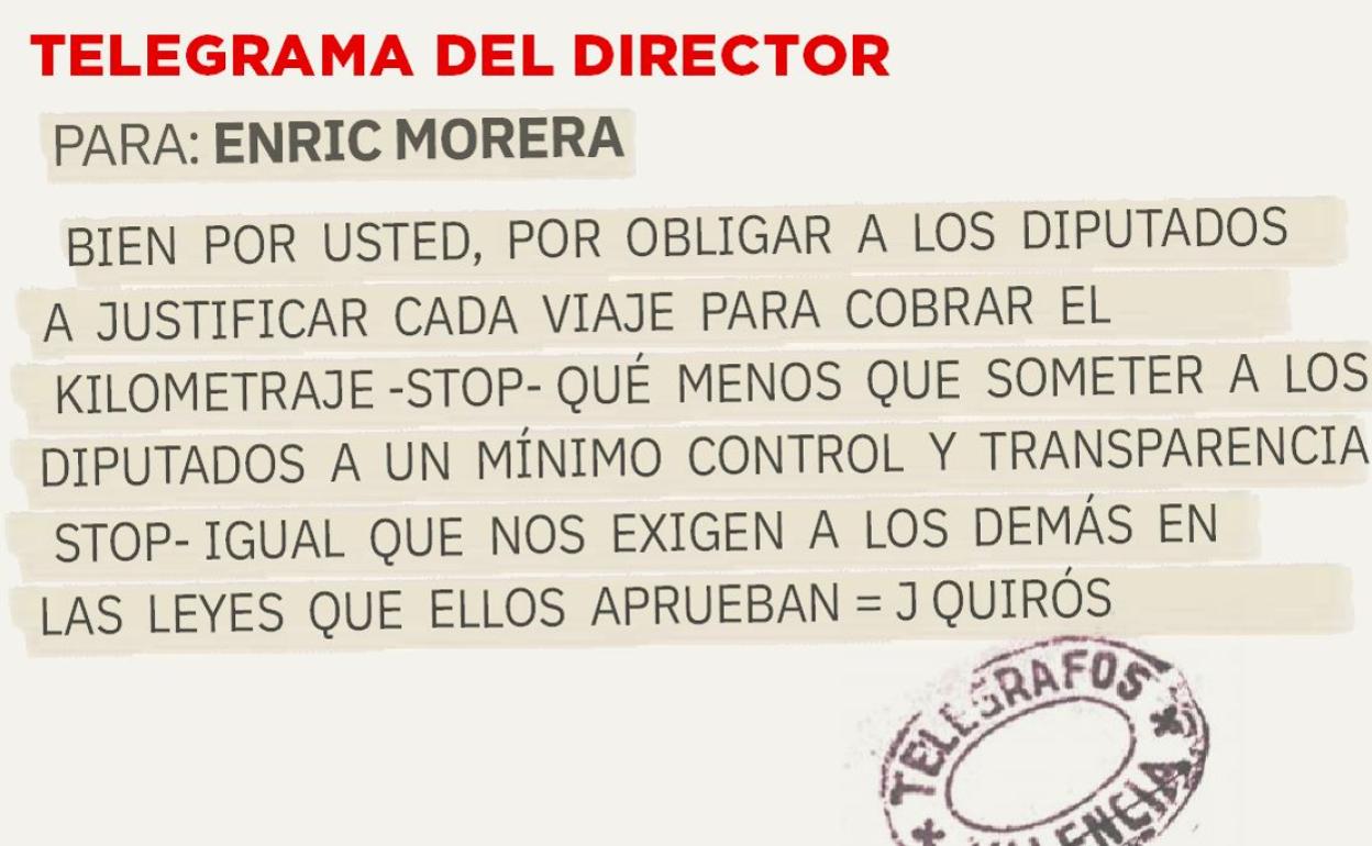 Telegrama para Enric Morera