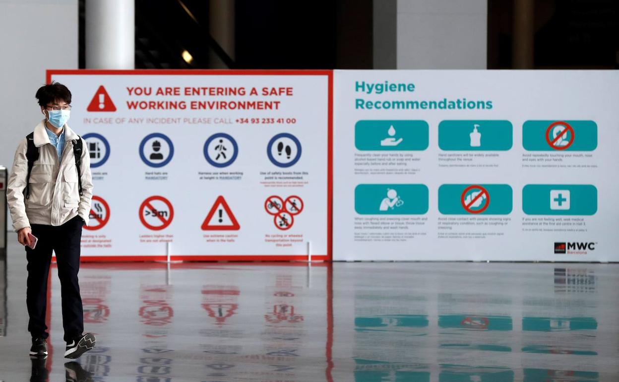 Coronavirus en el Mobile de Barcelona