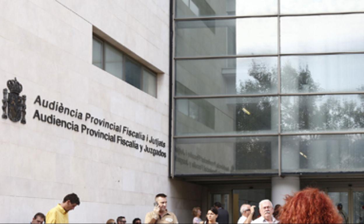 Entrada de la Ciudad de la Justicia de Valencia, sede de la Audiencia Provincial.