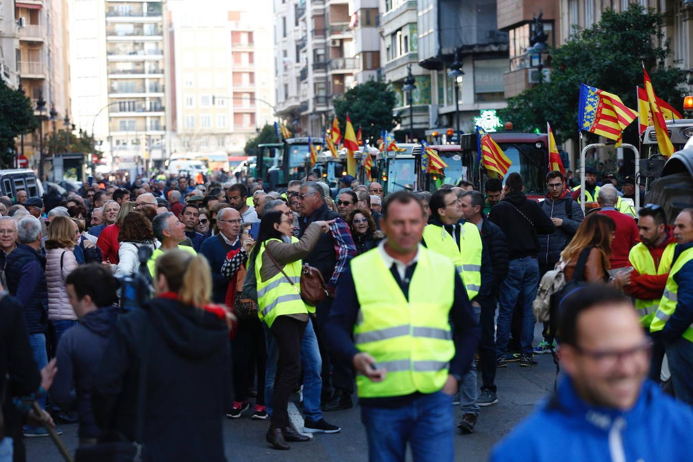 Fotos: Manifestación de tractores en el centro de Valencia