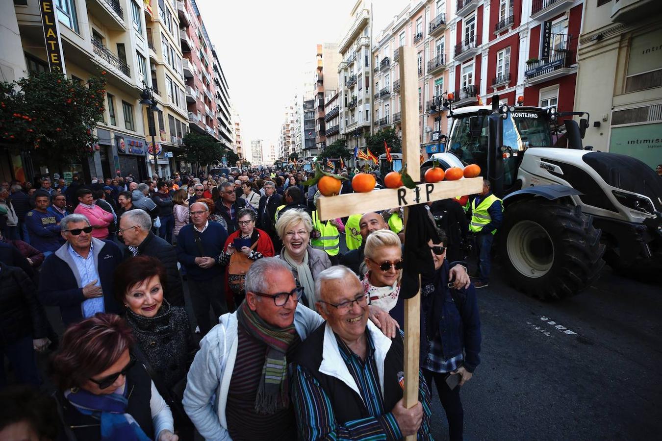 Fotos: Manifestación de tractores en el centro de Valencia