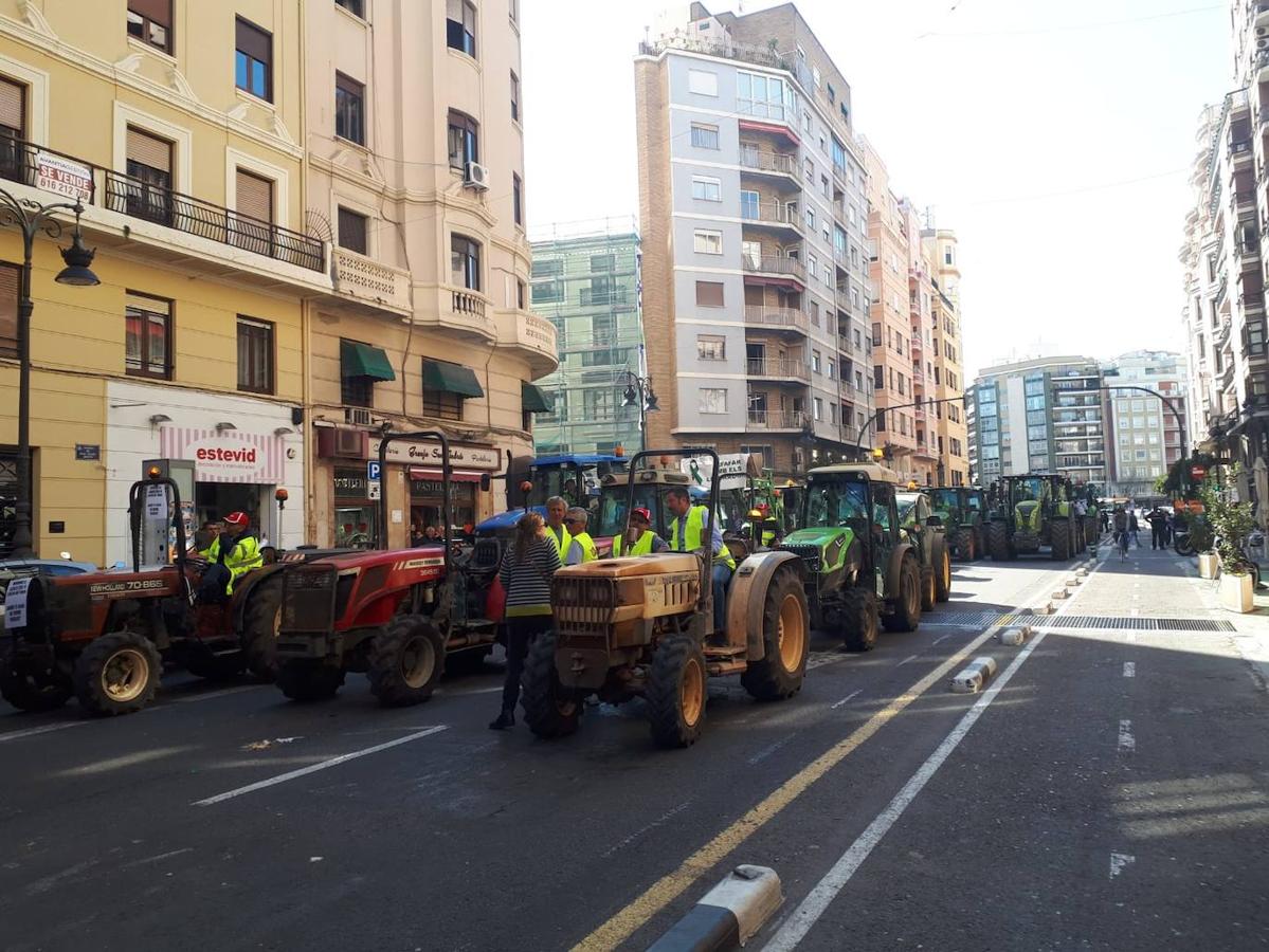 Fotos: Manifestación de tractores en el centro de Valencia