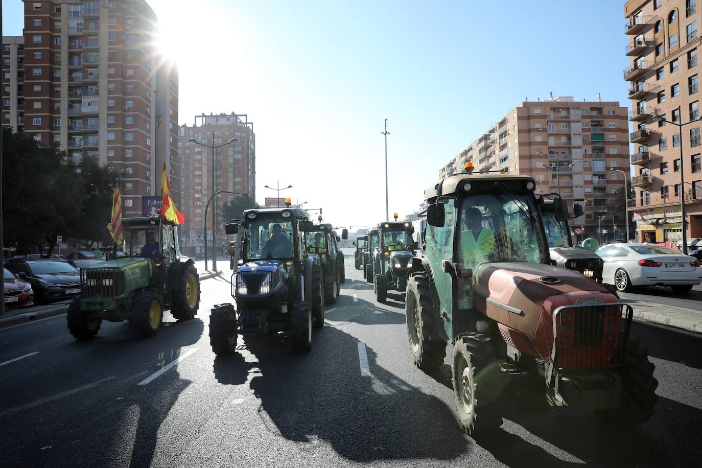 Fotos: Manifestación de tractores en el centro de Valencia