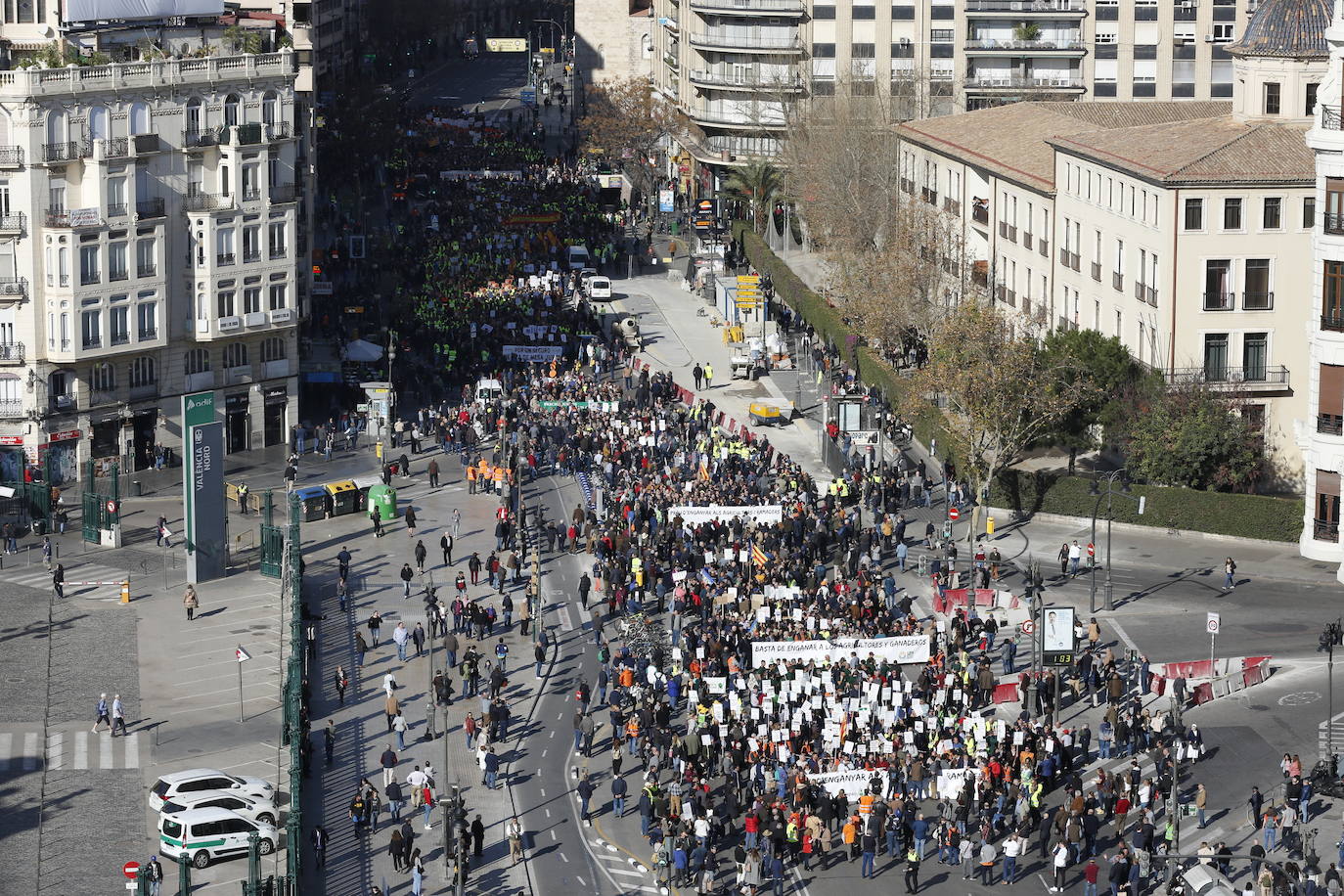 Fotos: Manifestación de tractores en el centro de Valencia