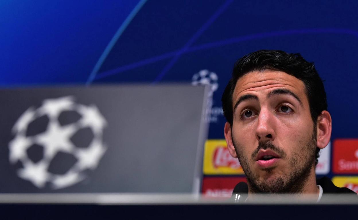 Dani Parejo, ayer en San Siro.