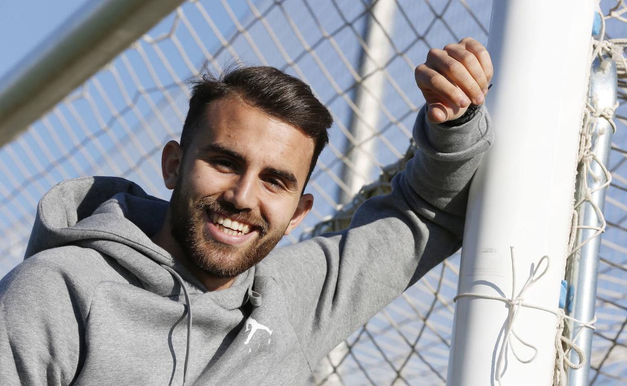 Borja Mayoral, en la ciudad deportiva de Buñol.