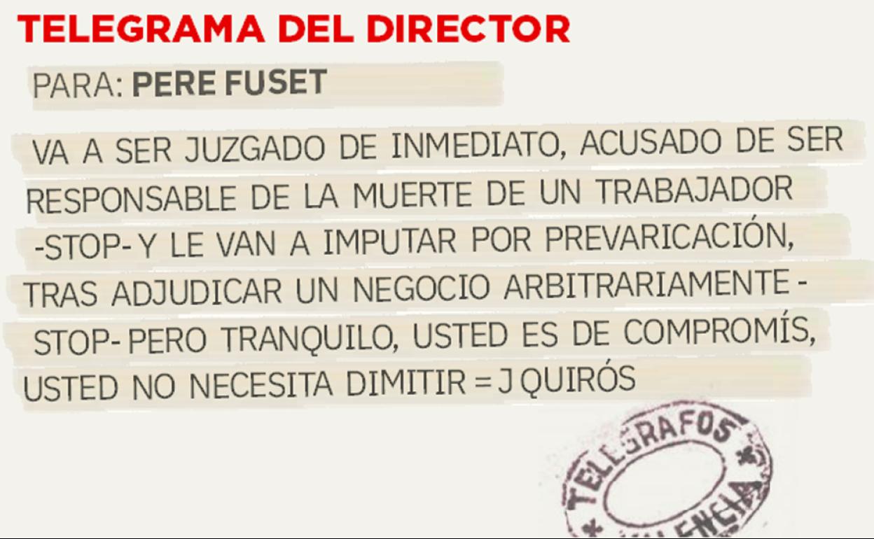 Telegrama para Pere Fuset