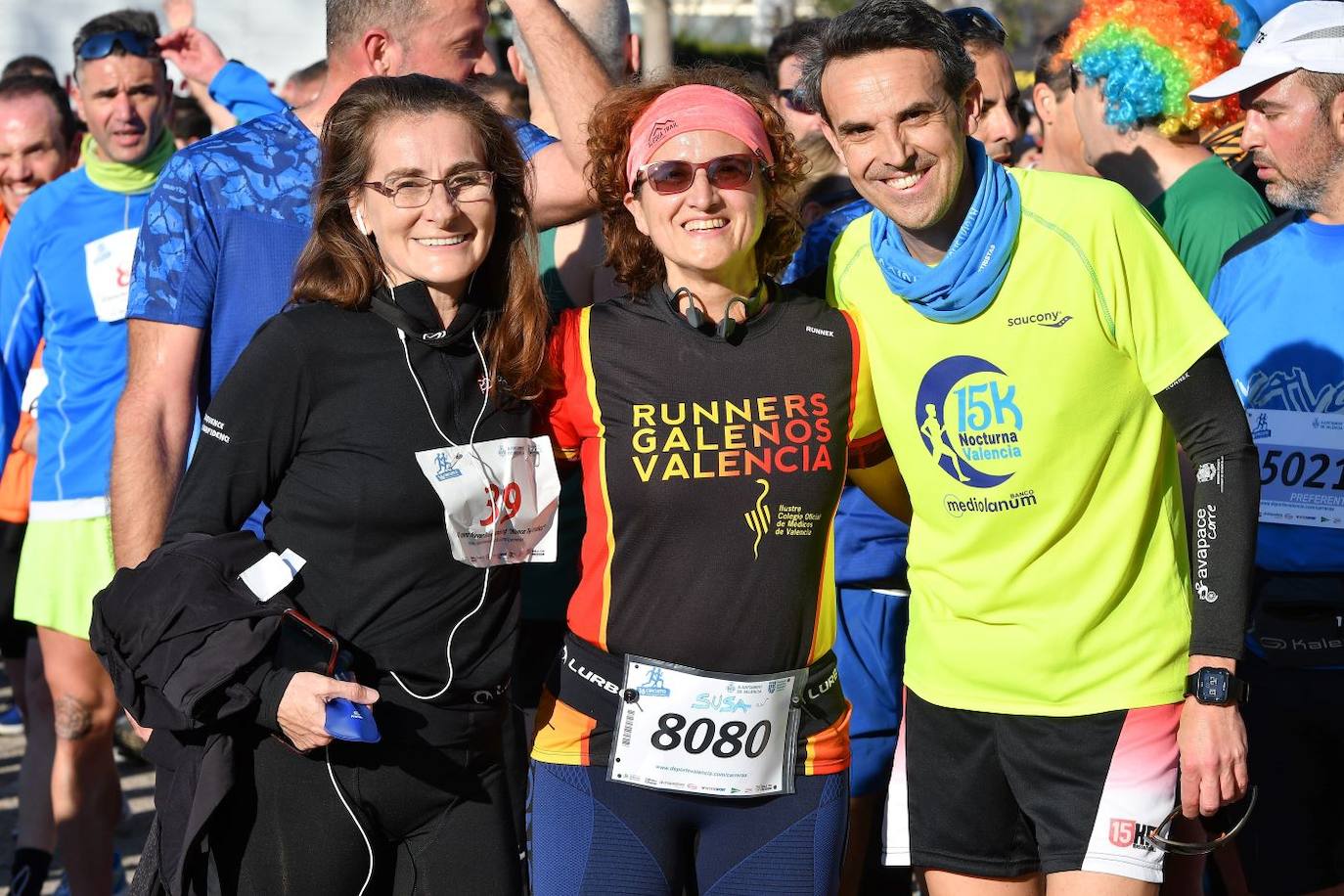 Miles de personas se dan cita en la VI Carrera Never Stop Running 2020 de Valencia con un recorrido de 5 kilómetros por las proximidades de la avenida de Francia.