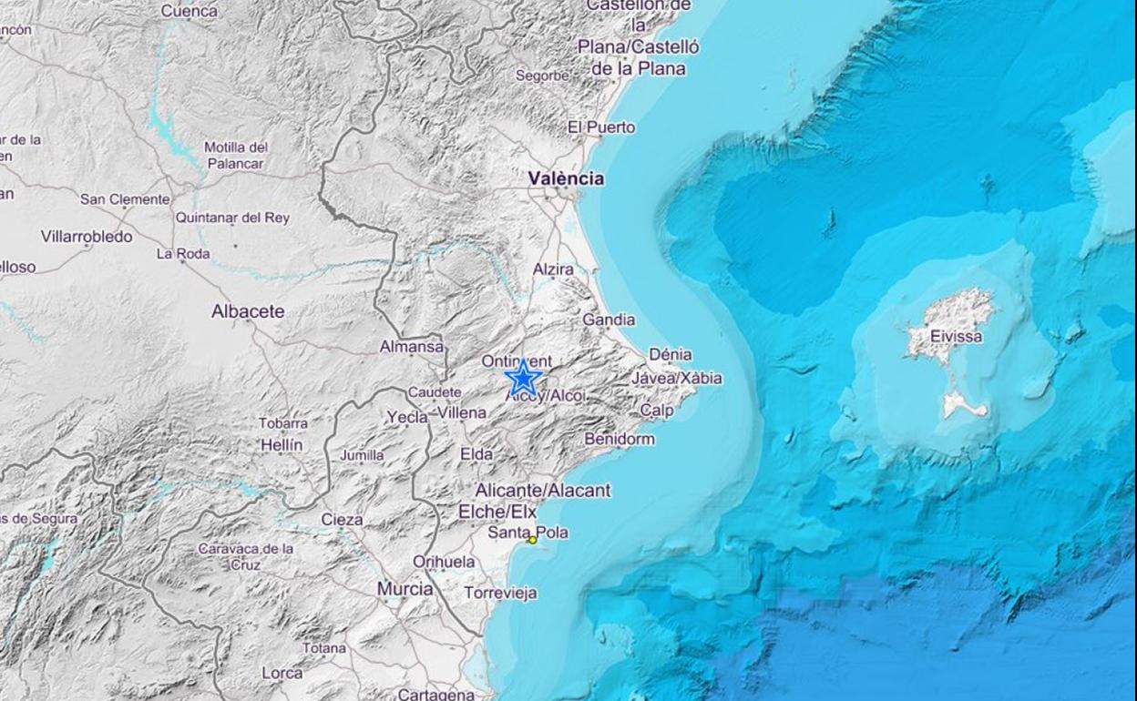 Terremoto de magnitud 2,7 en el interior de Alicante