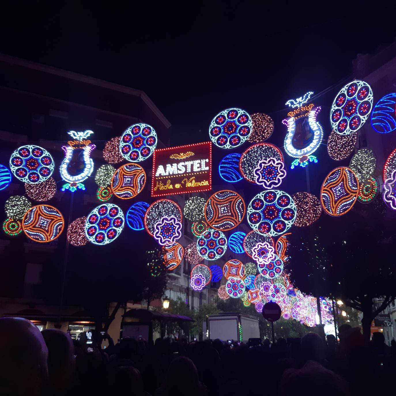 Encendido de las luces de la Falla Sueca-Literato Azorín